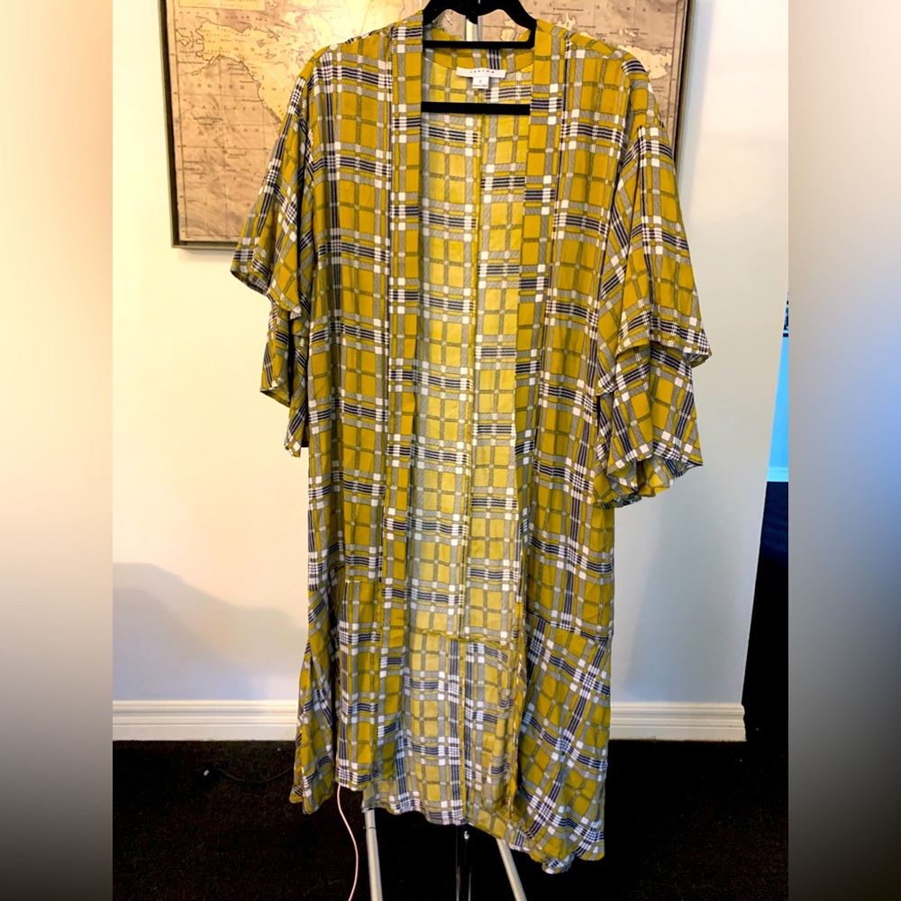 •Patterned Long Cover Up